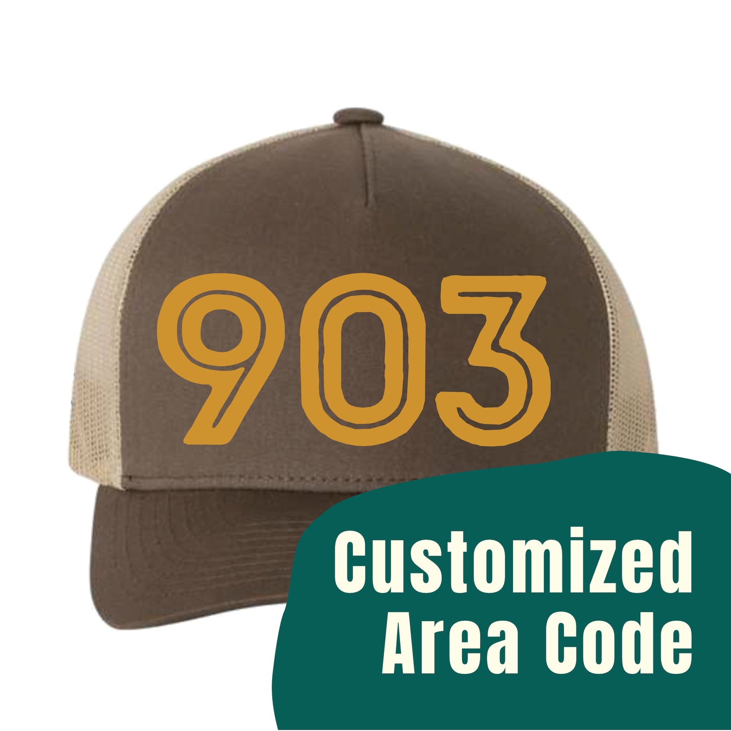 Hometown Area Code Trucker Hat